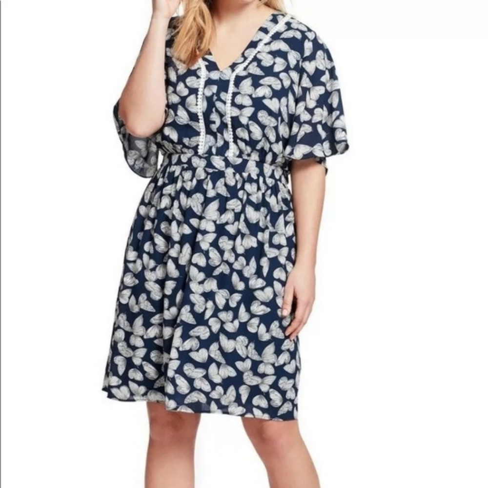 Q&A Butterfly Kimono Style Dress  3x